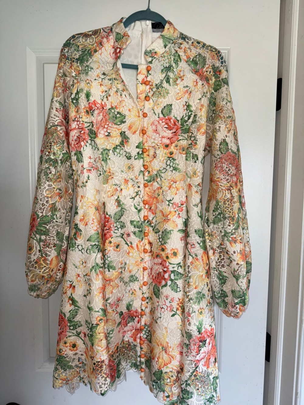 Dalia MacPhee Dress Floral Lace Cottage 
Xl eyelet Shirtdress NWT - Picture 2 of 12